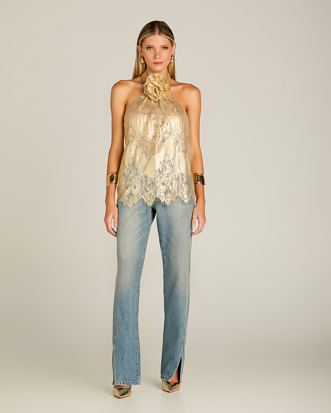 Blusa Renda Flor