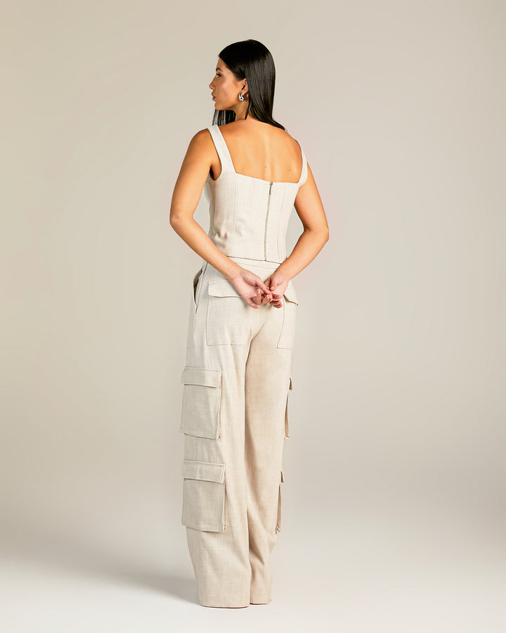 Parka+Corset+Pants Set Anne Fernandes