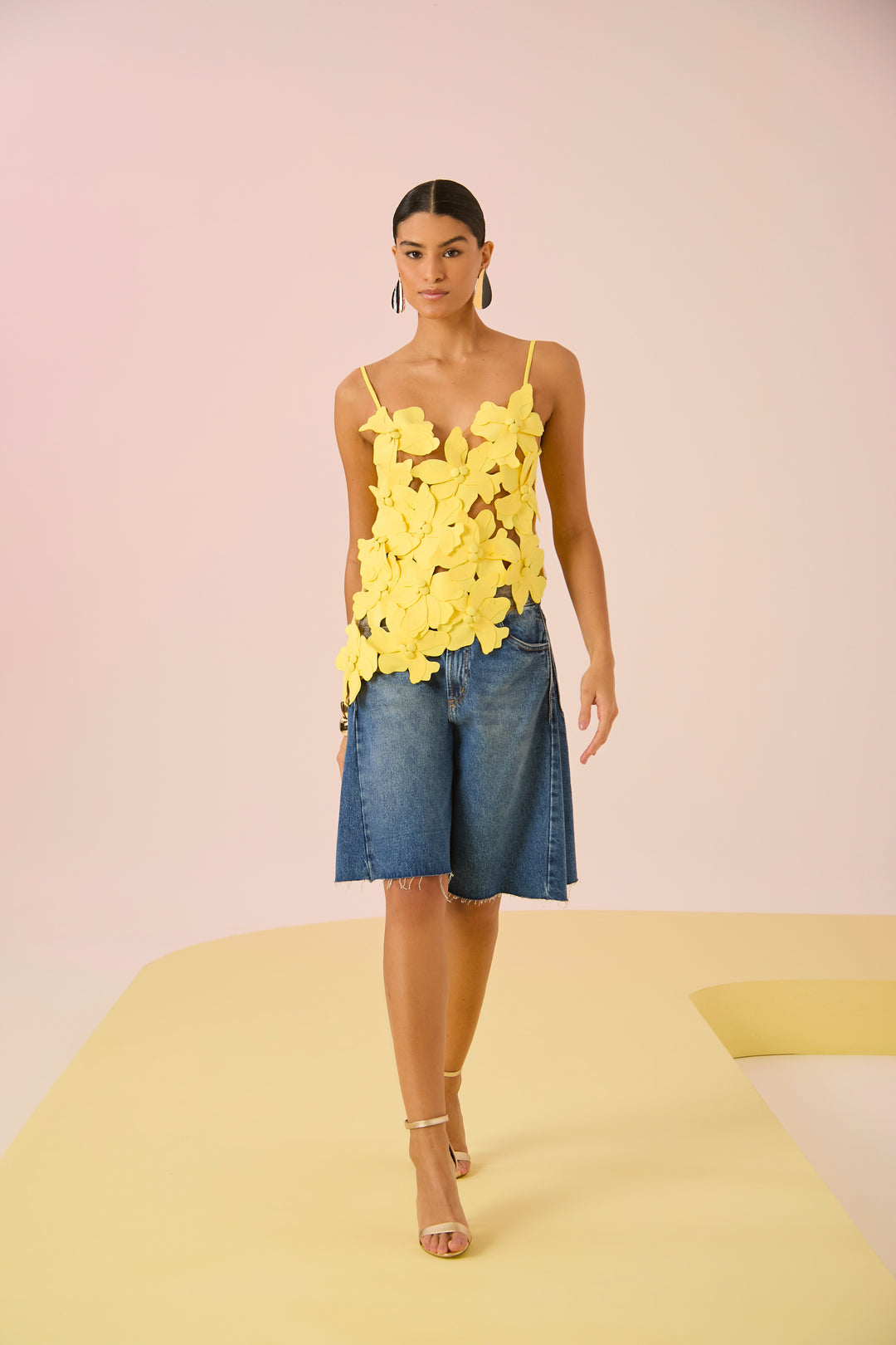Asymmetrical Floral Blouse
