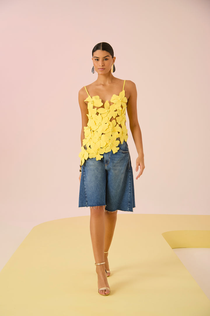 Asymmetrical Floral Blouse