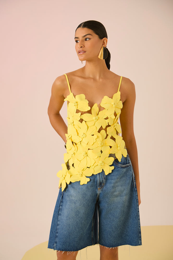 Asymmetrical Floral Blouse