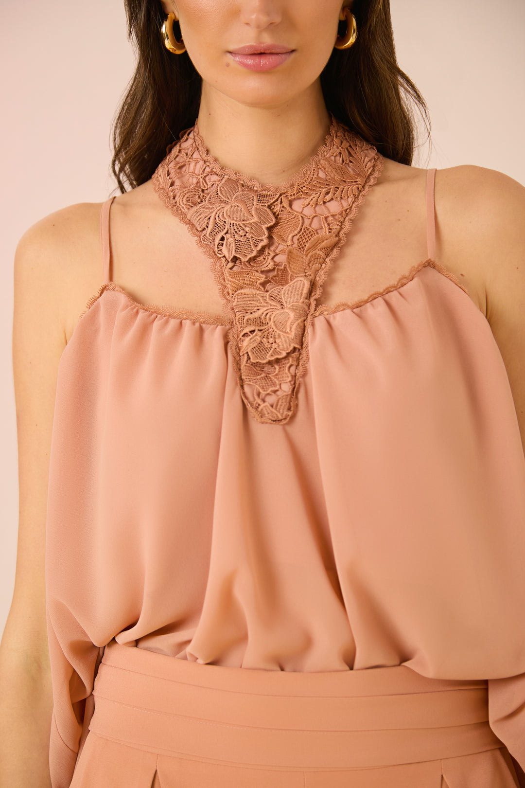Lace Strappy Blouse