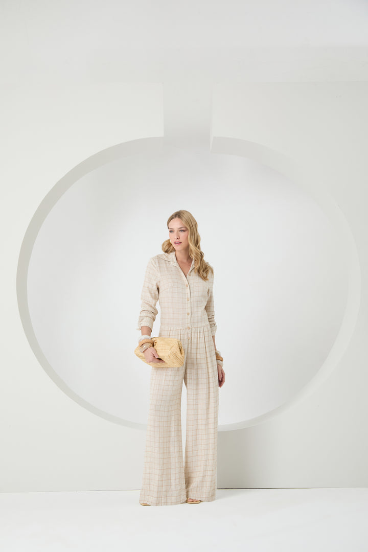 Plaid Jumpsuit