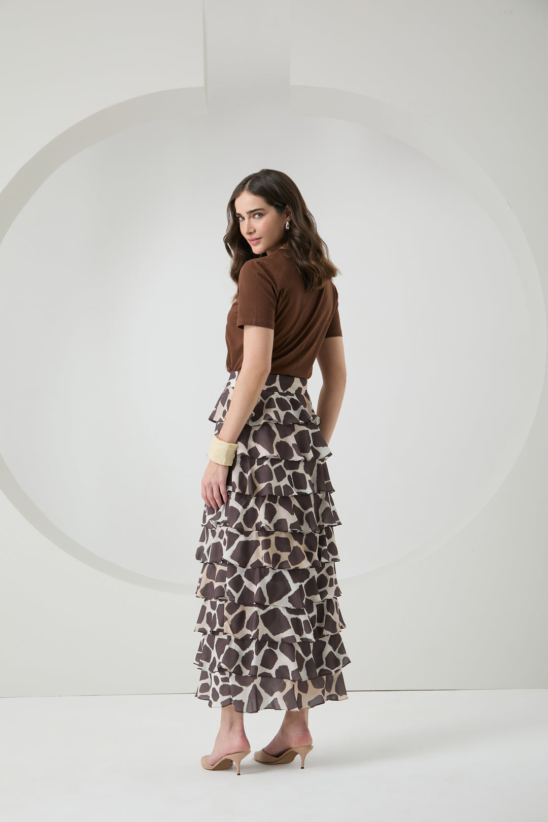 Long Ruffled Skirt