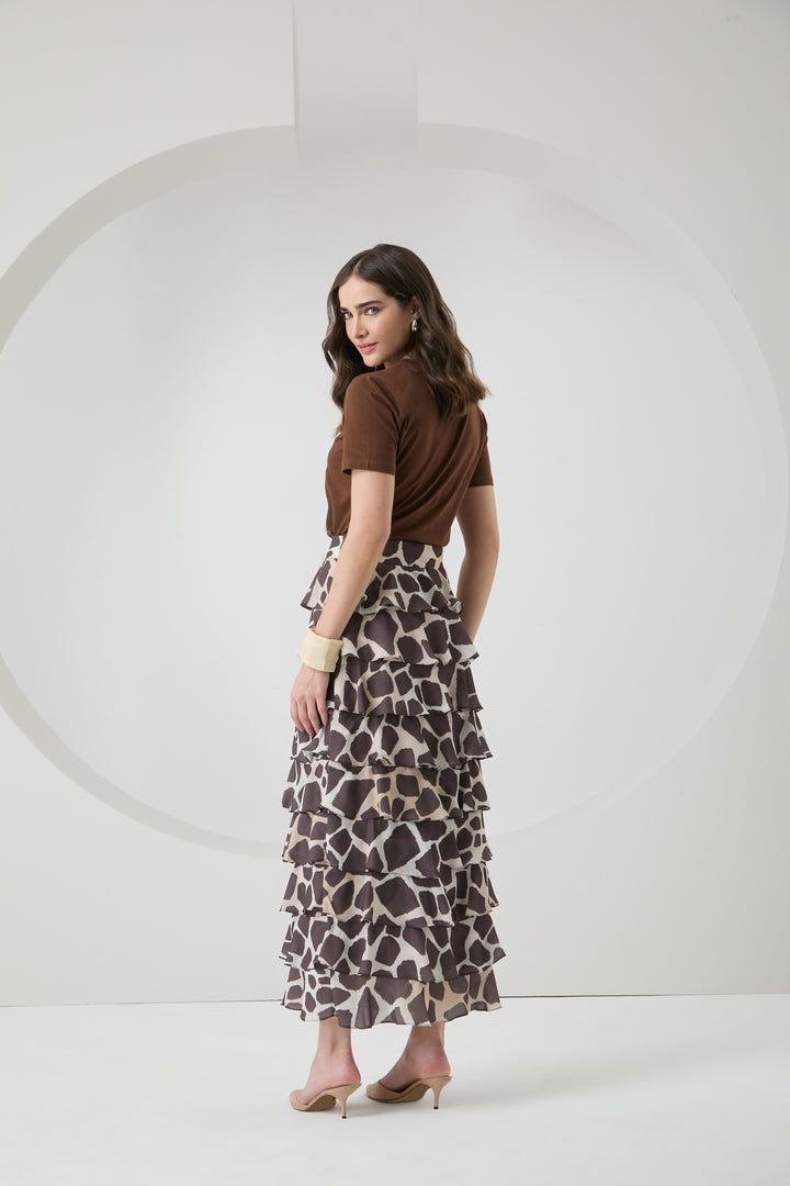 Long Ruffled Skirt