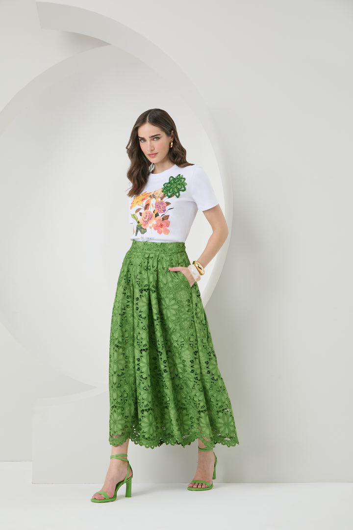 Embroidered Flower T-Shirt