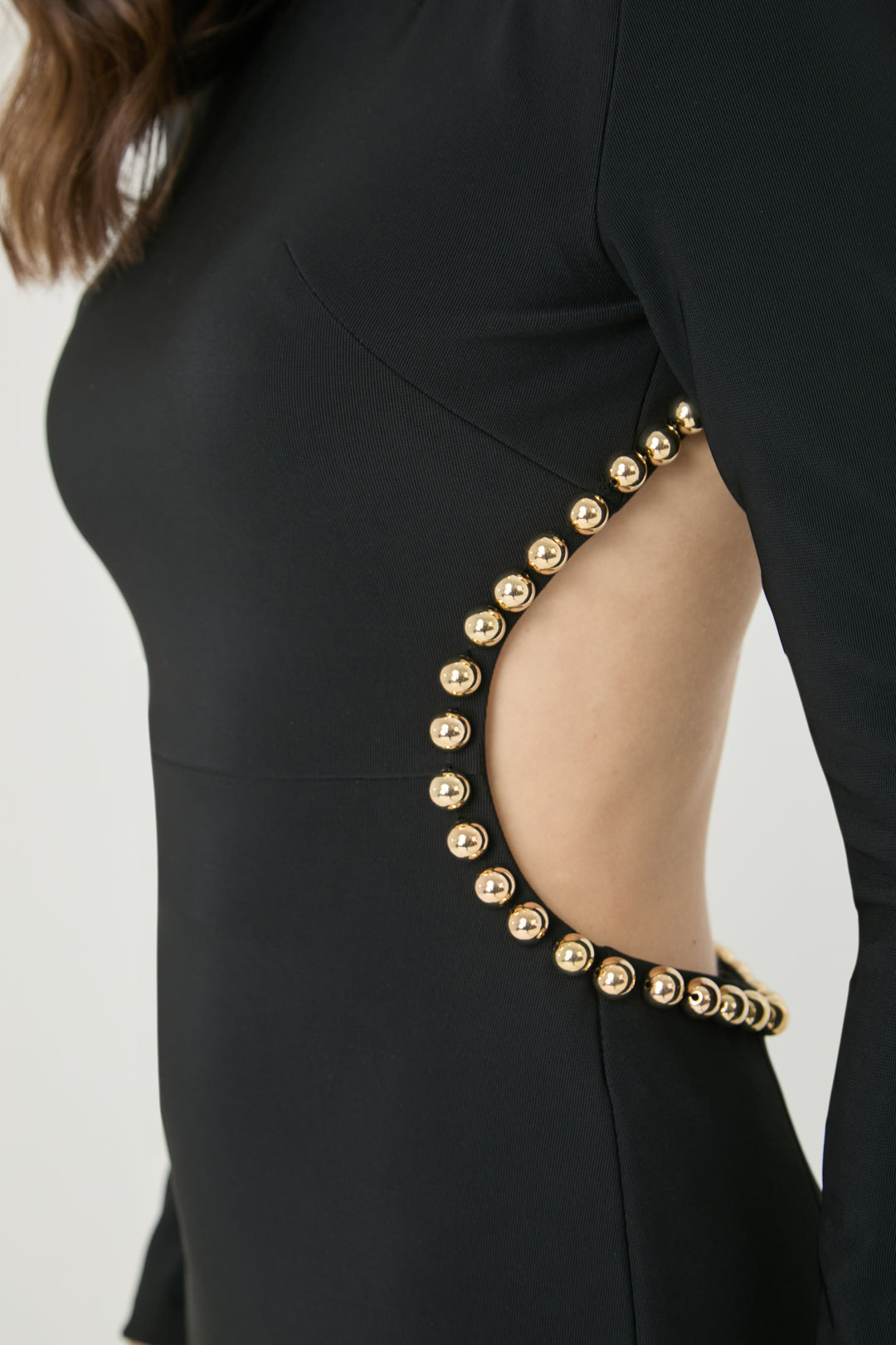 Long Slit Embroidered Dress