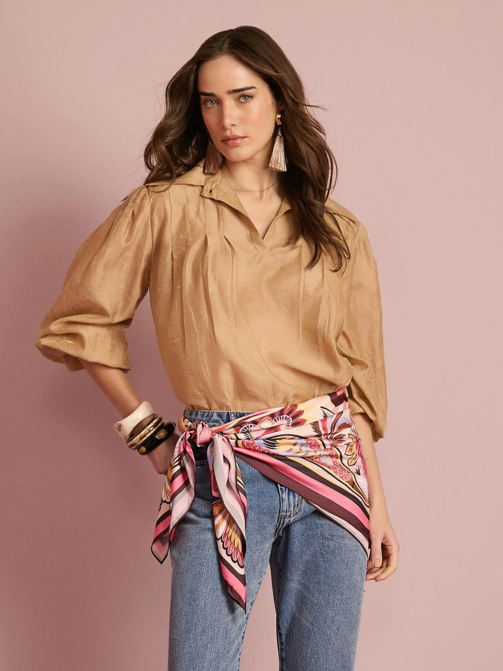 Jacquard Organza Shirt