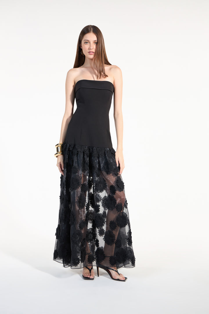 Vestido Organza 3D