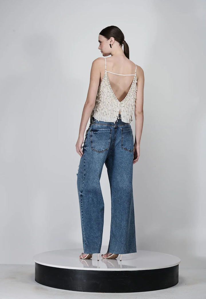 Pearl Drops Embroidered Blouse