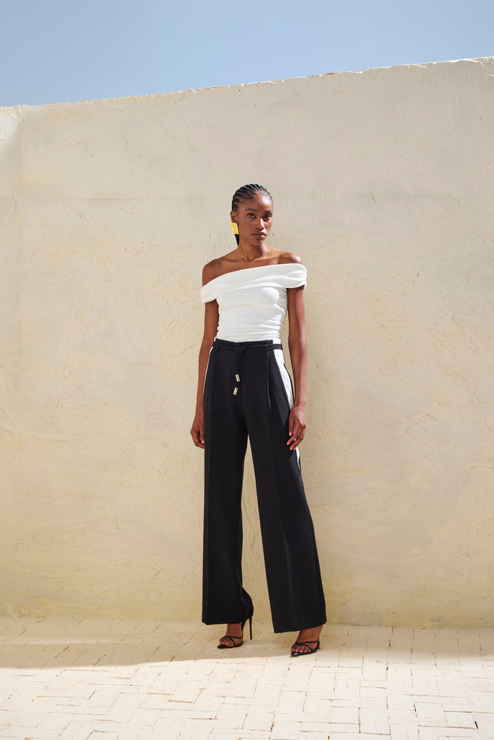 Metal Shoulder Blouse
