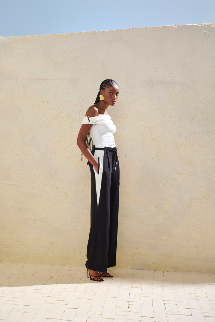 Metal Shoulder Blouse