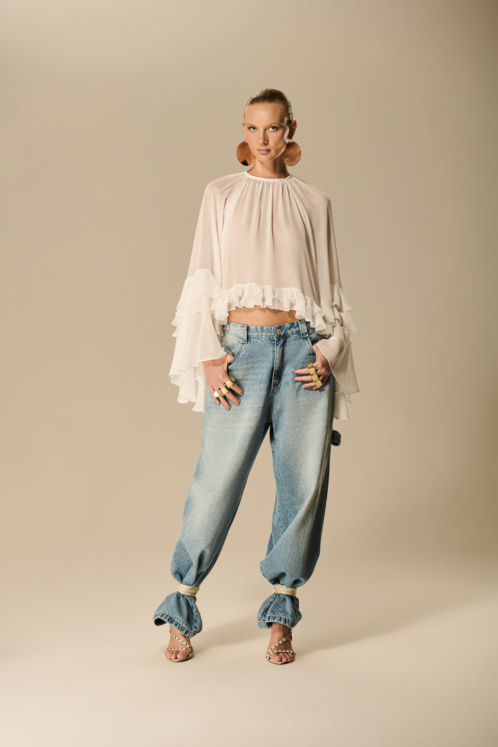 Calça Jeans Oversized