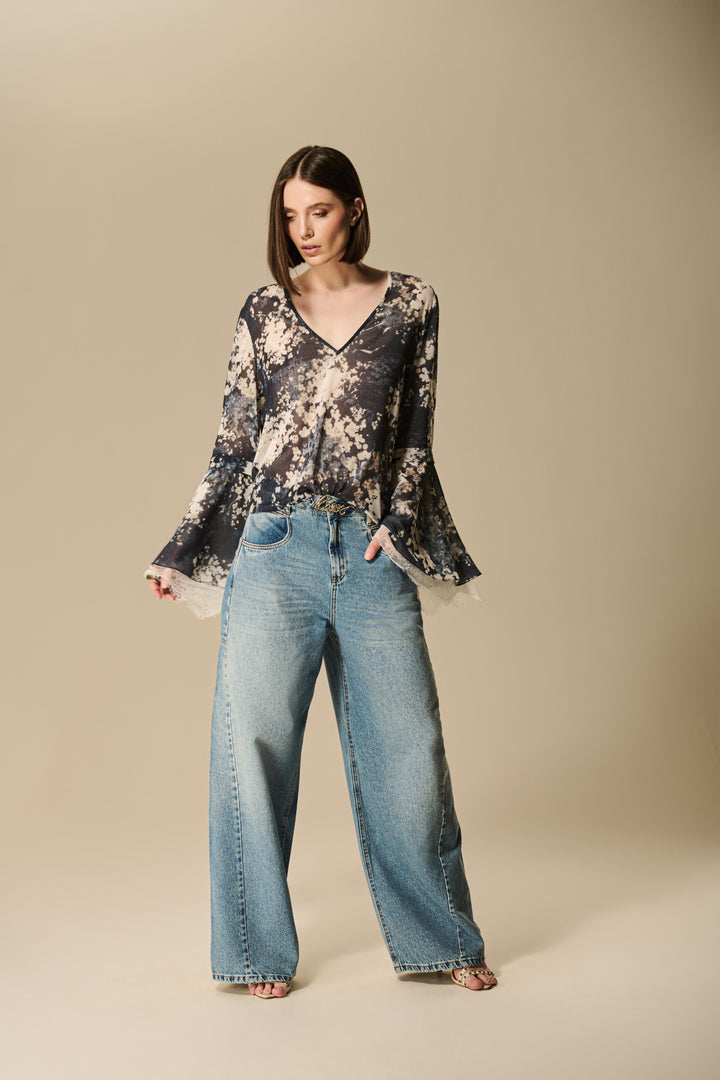 Calça Jeans Bolso Largo