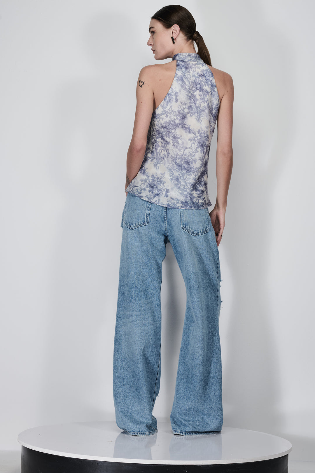 Ripped Wide Leg Jeans
