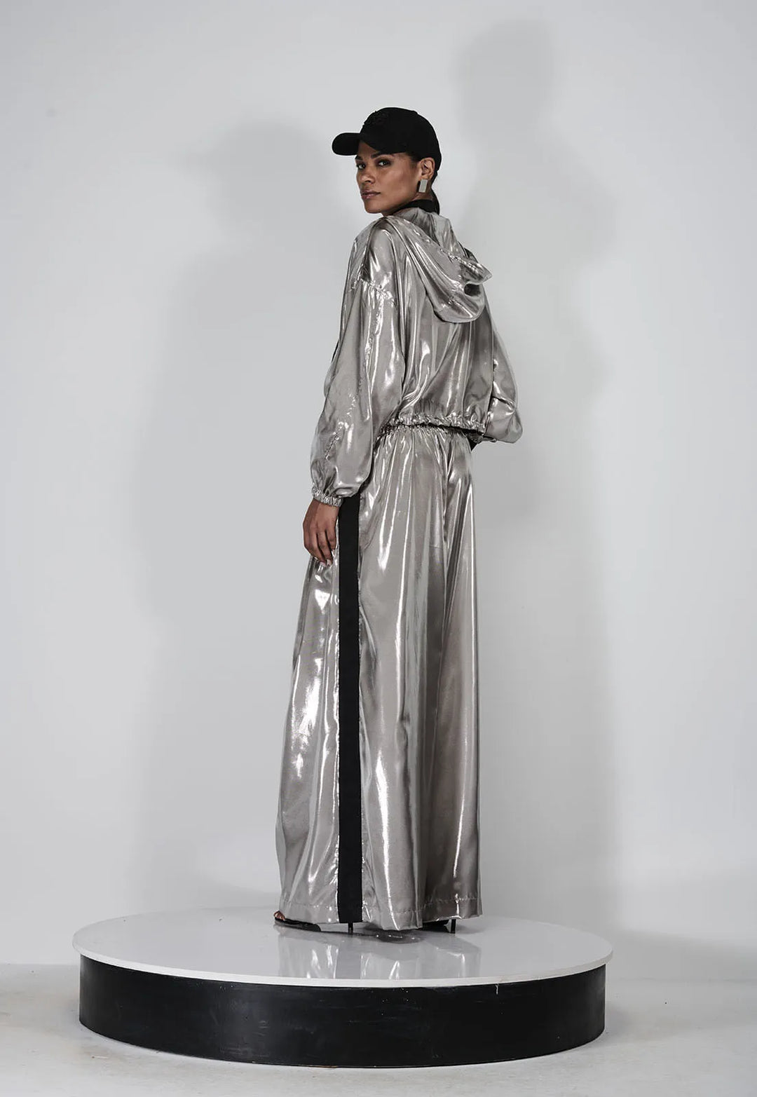 Cropped Foil Jacket