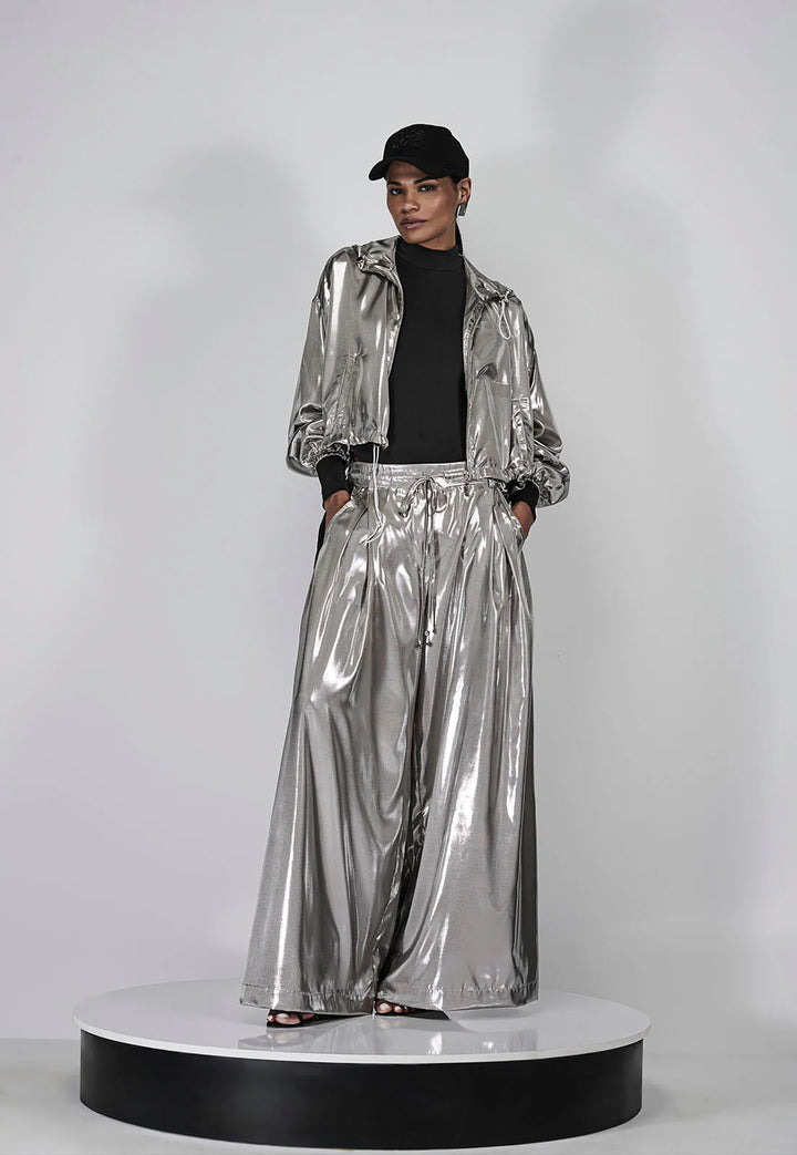 Cropped Foil Jacket