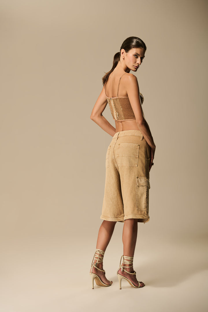 Calça Sarja Bermuda