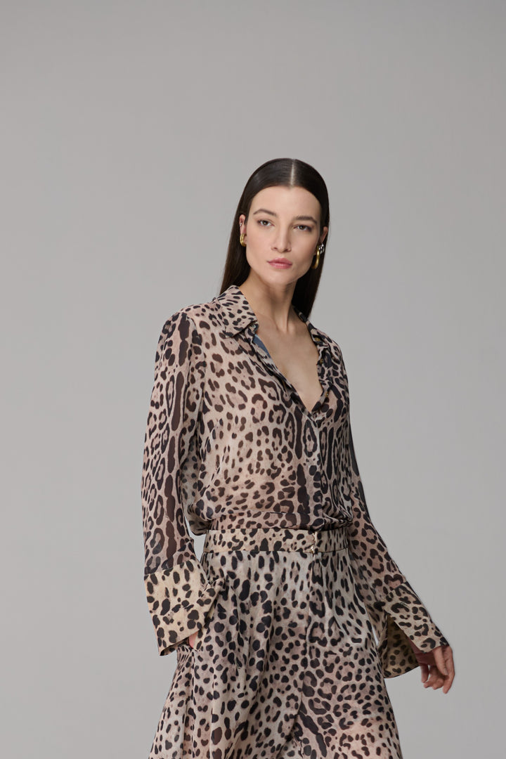 Camisa Chiffon Jaguar