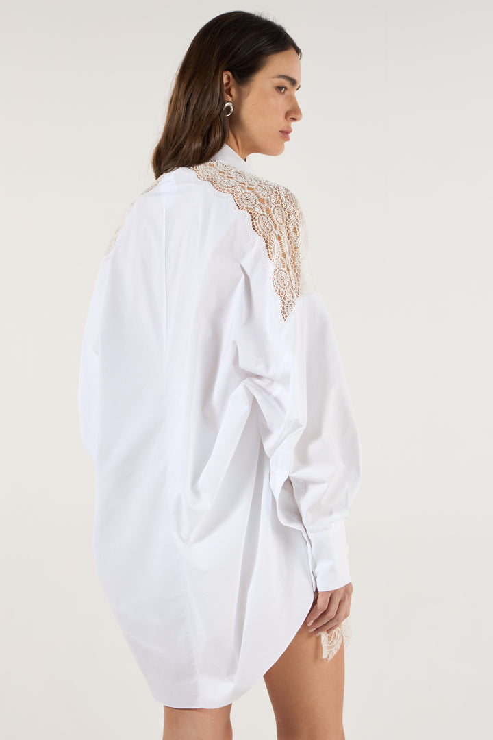 Lace Insert Shirt