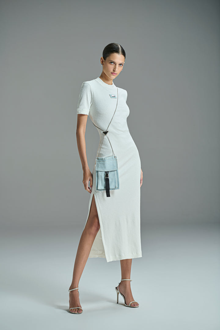 Vestido Midi Abertura Lateral