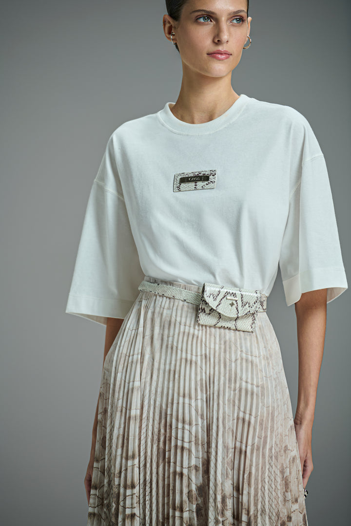 Long Pleated Skirt