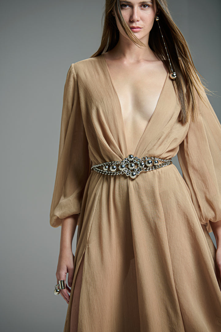 Vestido Longo Tule