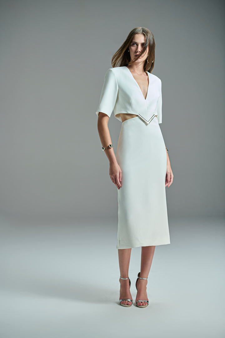 Cut Out Midi Dress