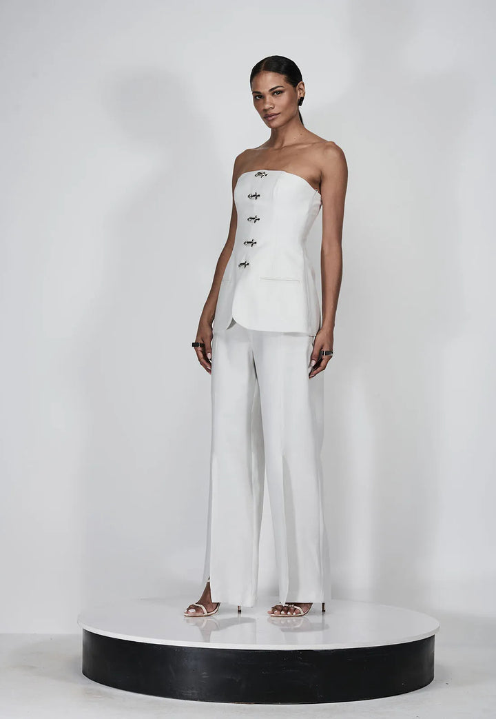 Blouse+Slit Pants Set