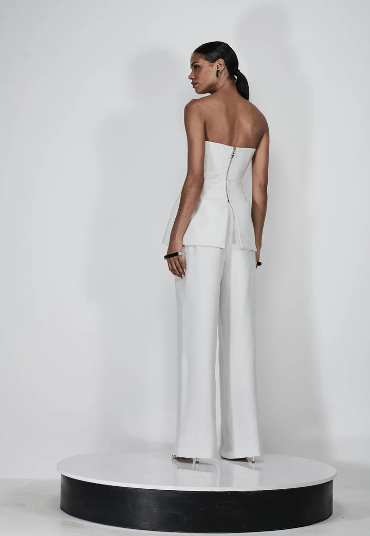 Blouse+Slit Pants Set
