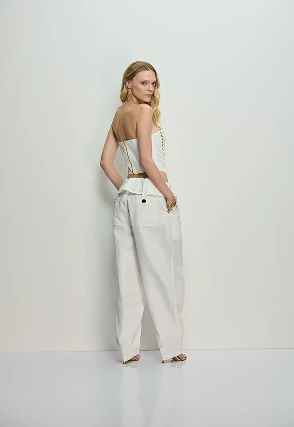 Fold-over Waist Pants