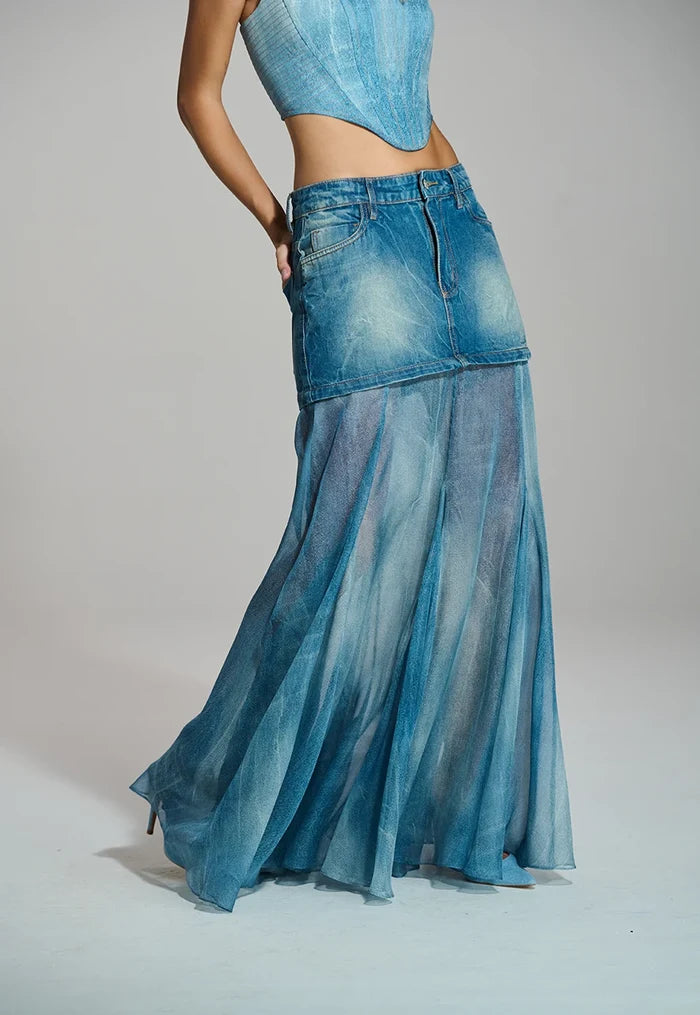 Long Sheer Skirt