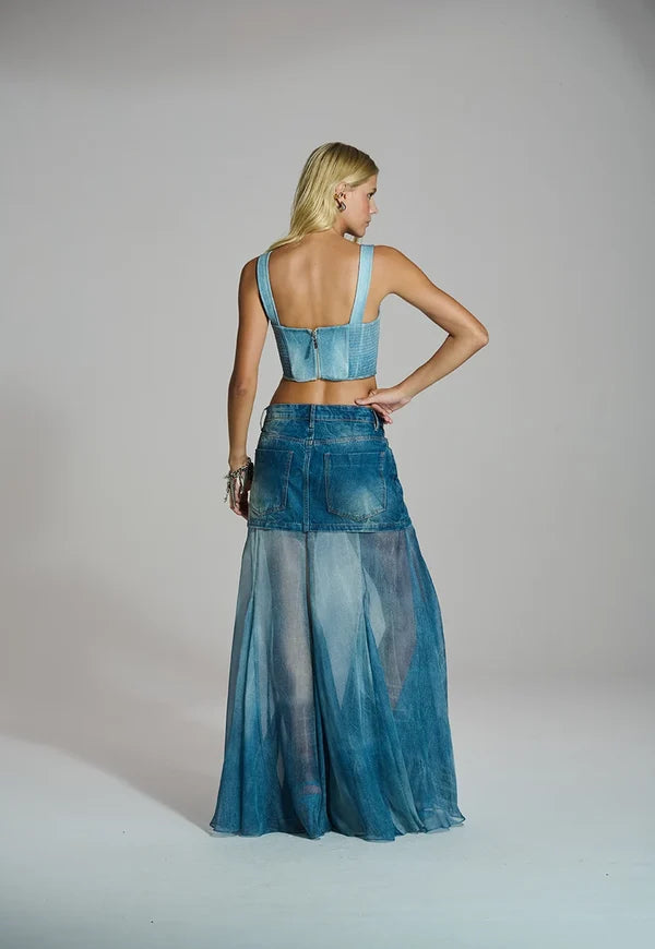Washed Corset