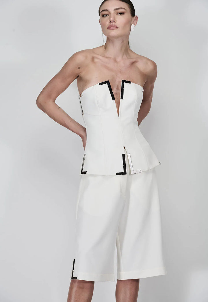Half Triangle Strapless Corset