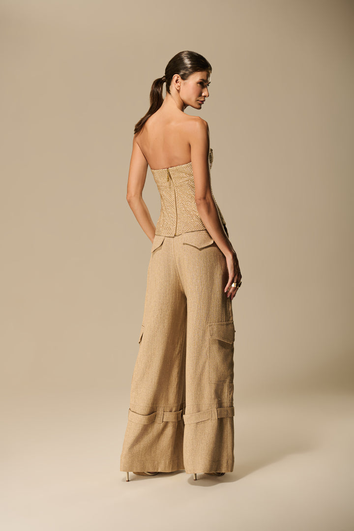 Calça Cargo Cinto Passante