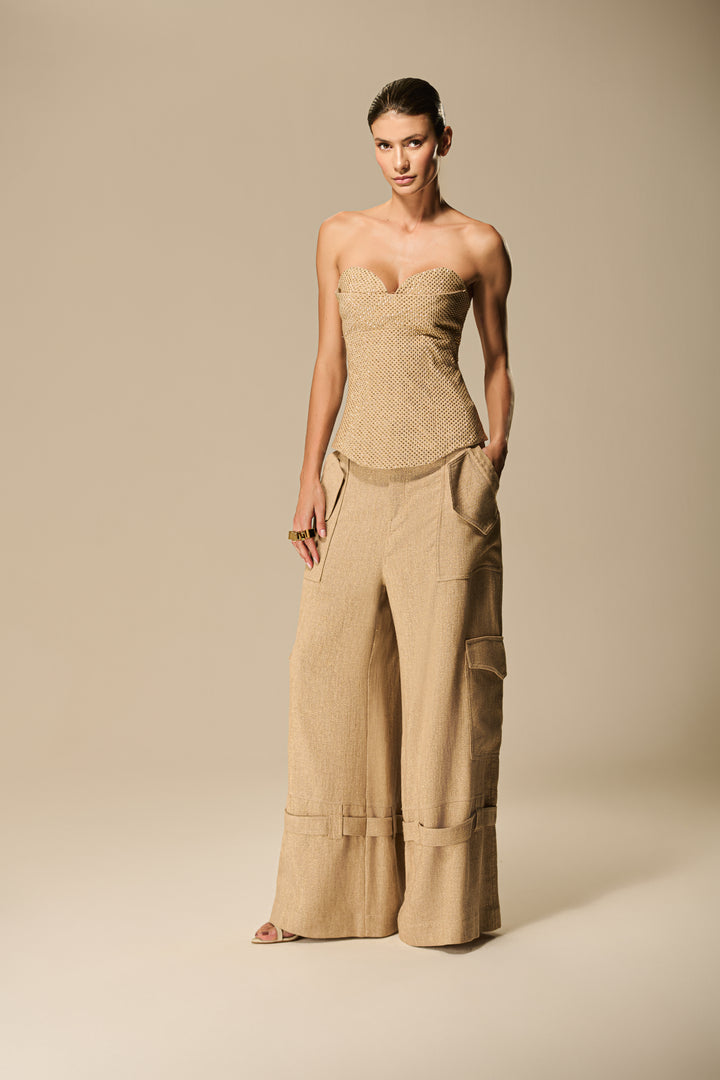 Calça Cargo Cinto Passante