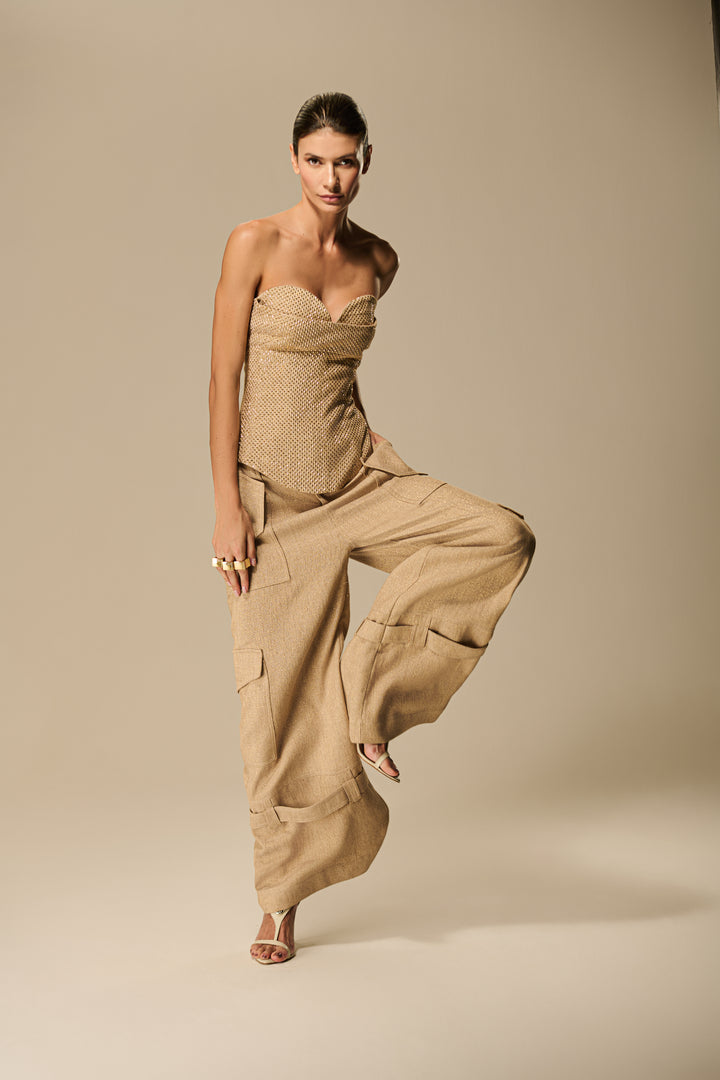 Calça Cargo Cinto Passante