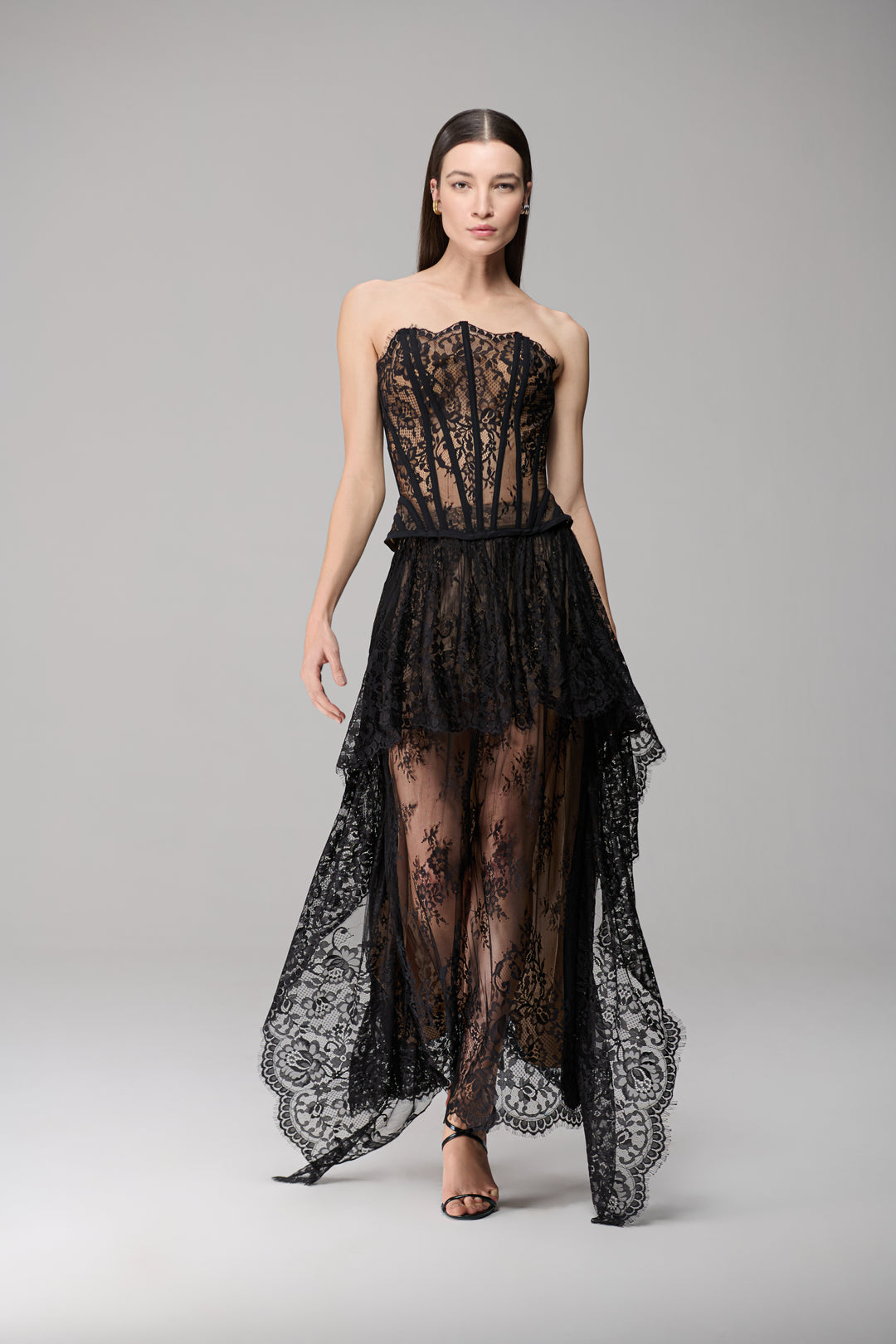 Midi Skirt Lace Overlay Mullet – MissChicFashion