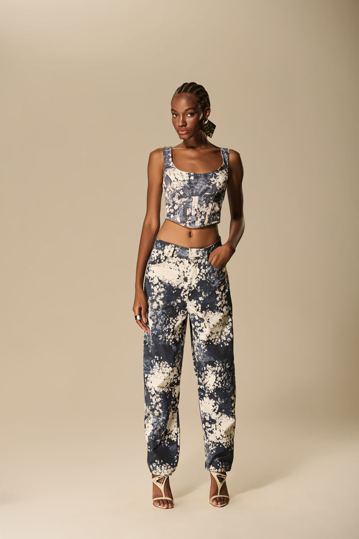 Calça Prega Essence Blue