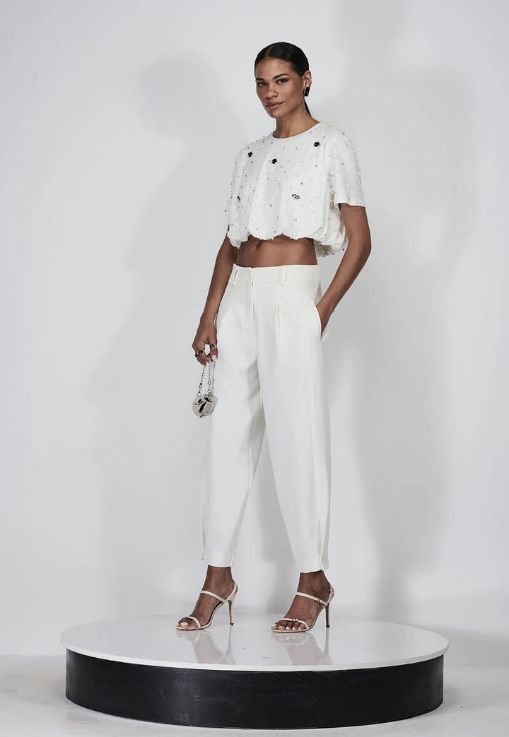 Ribbed Tailored Trousers