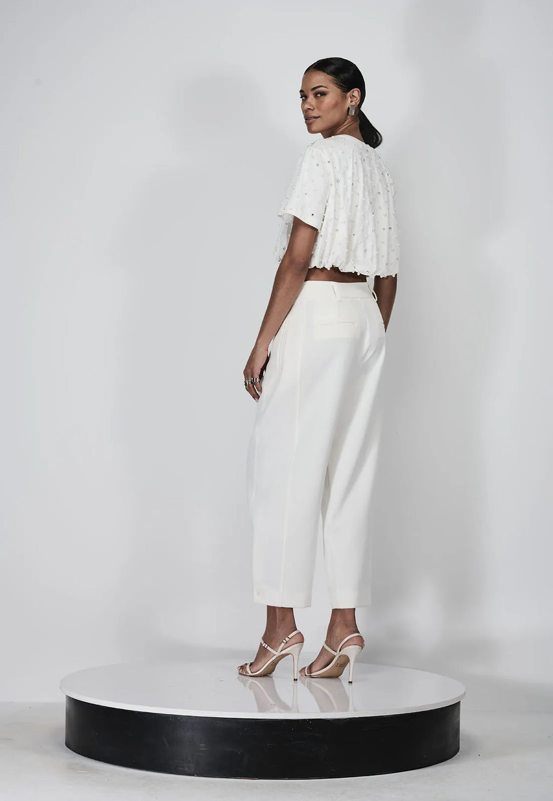 Ribbed Tailored Trousers