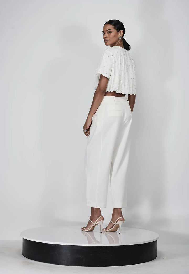 Ribbed Tailored Trousers