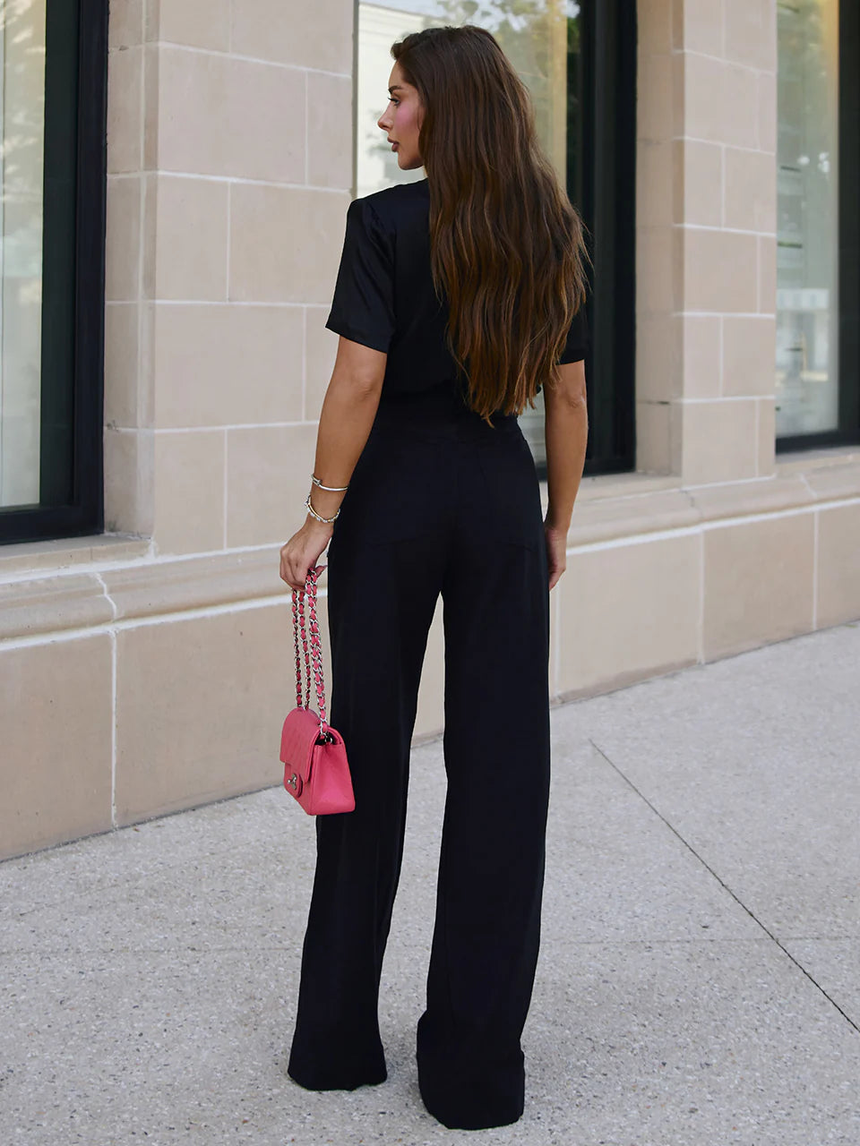 Embroidered Jewellery Wide Leg Trousers