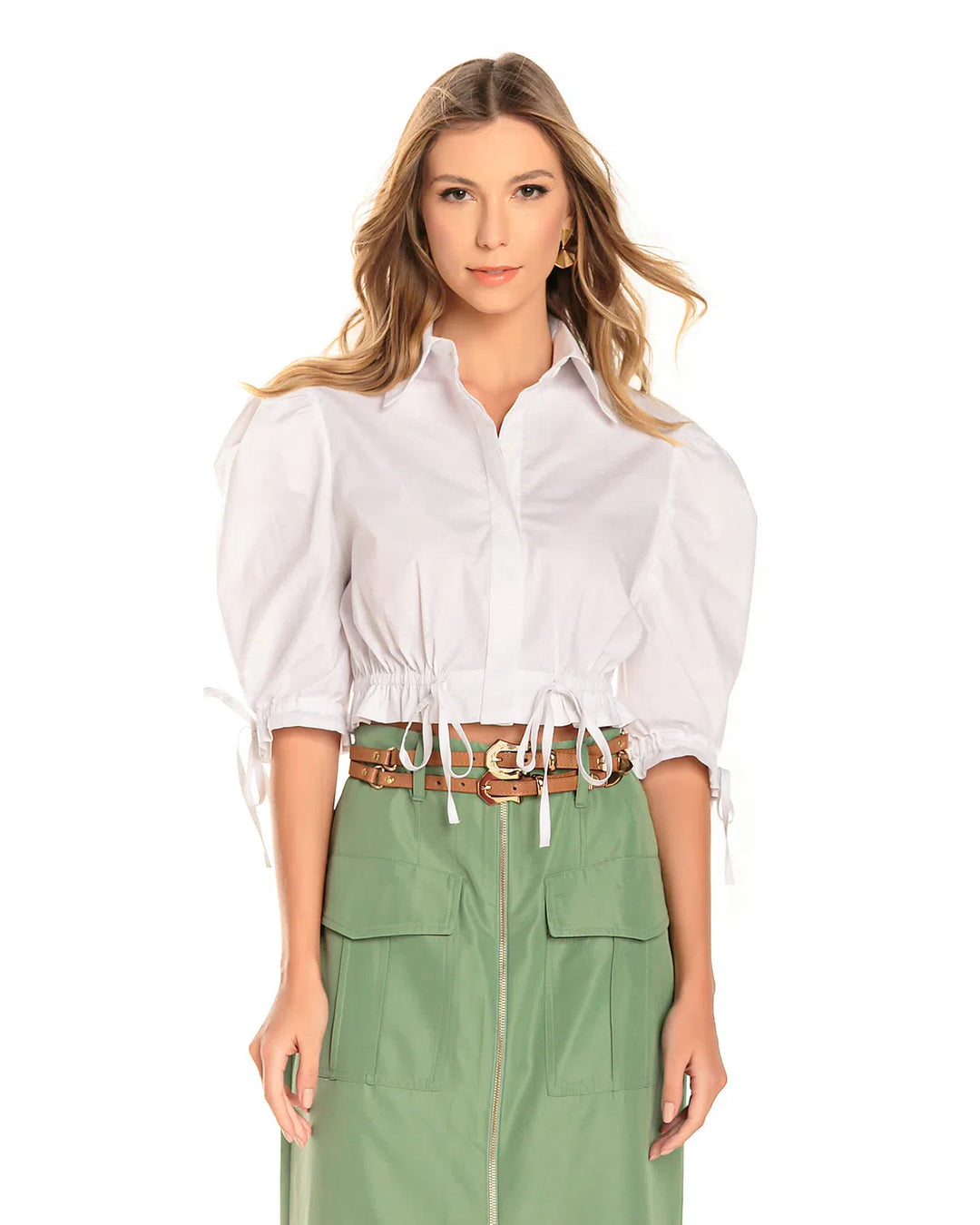 Camisa Cropped Anne Fernandes