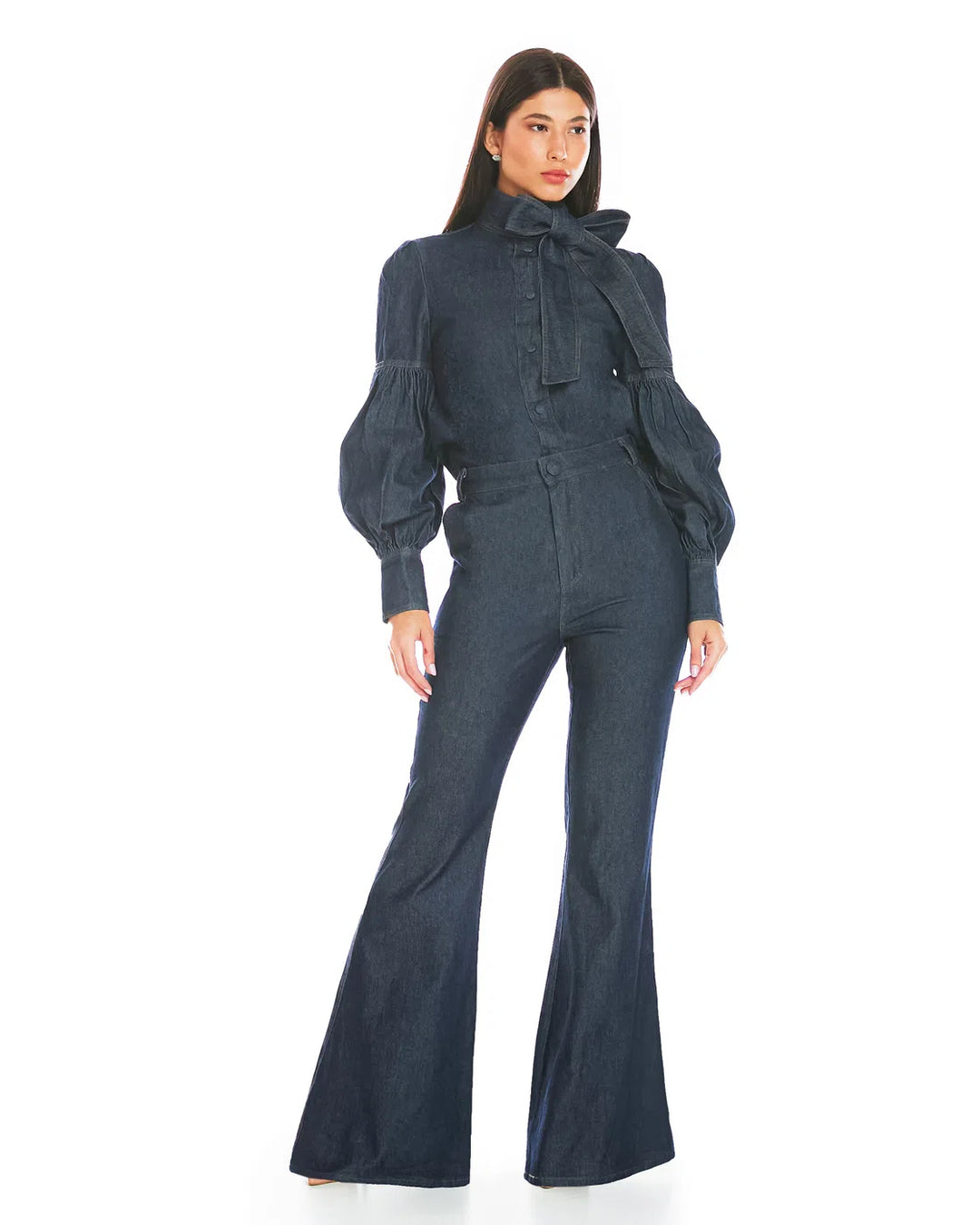 Anne Fernandes Bow Blouse+Pants Set