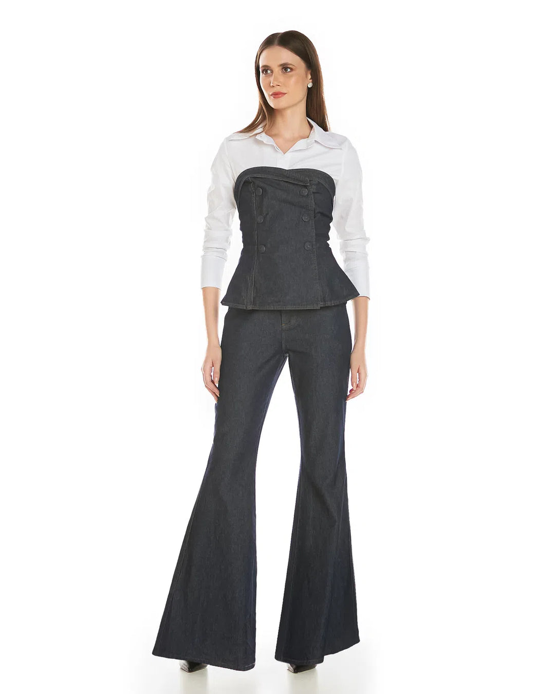 Anne Fernandes Jeans Top+Pants Set