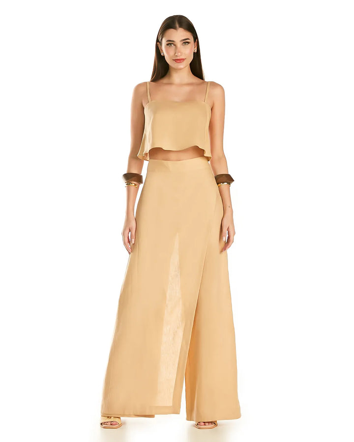 Conjunto Blusa Alcinha+Saia Fenda Anne Fernandes