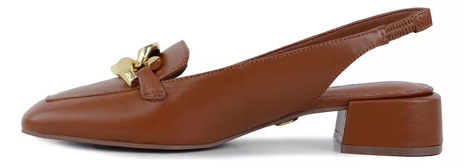 Leather Slingback Pumps