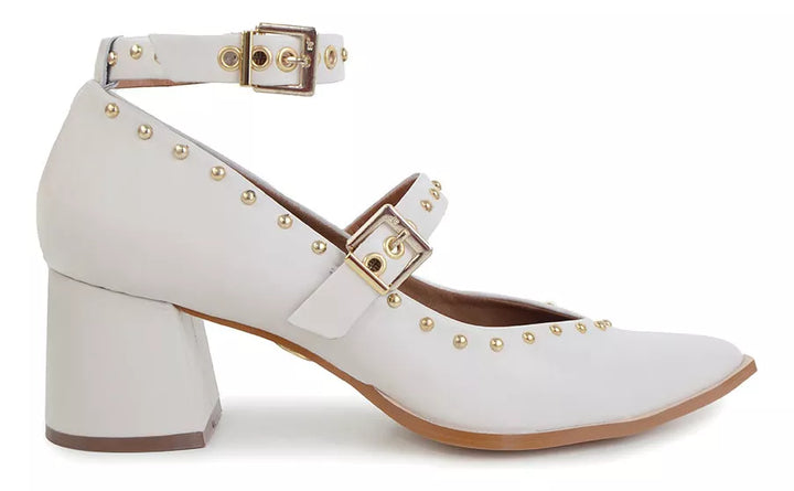 Leather Studded Pumps