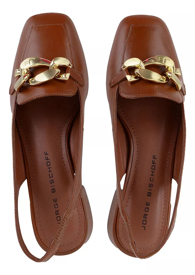 Leather Slingback Pumps